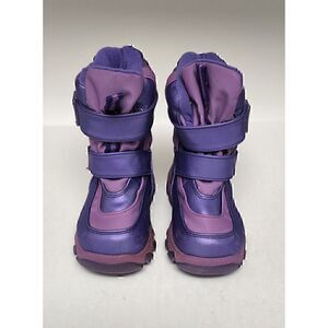 Girls Ophelia Purple Snow/Winter Boots 8  Insulated Nylon Vinyl Fleece Lining